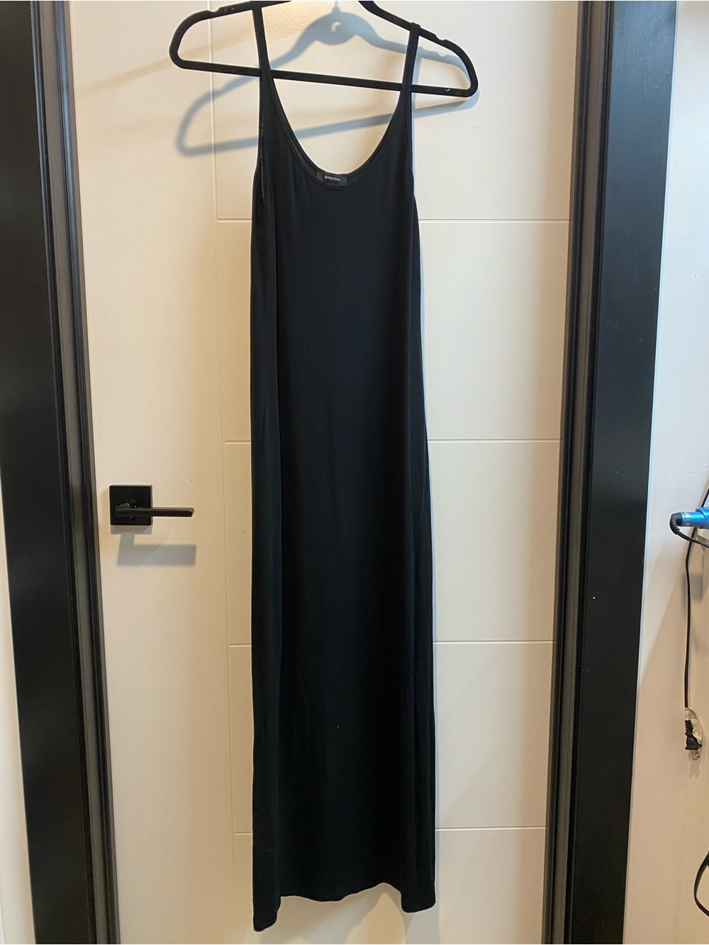 Babaton Black Slip Maxi Dress - Sleek Tank Style
